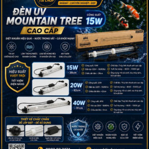 Đèn uv mountain tree tiết kiệm điện hiệu quả cao,uv diệt tảo hồ cá.