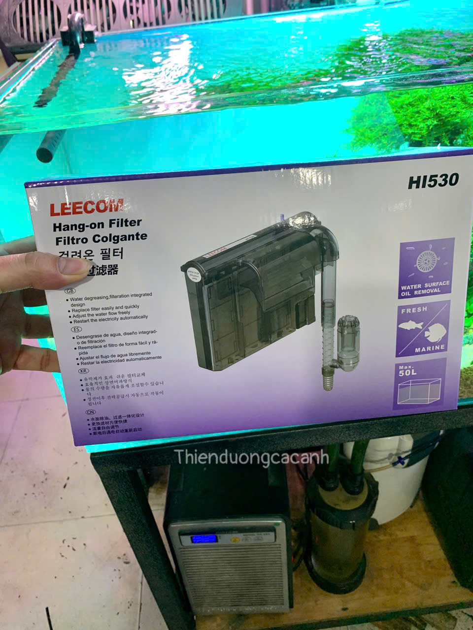 Lọc treo thành hồ leecom HI 530 VÀ HI 630
