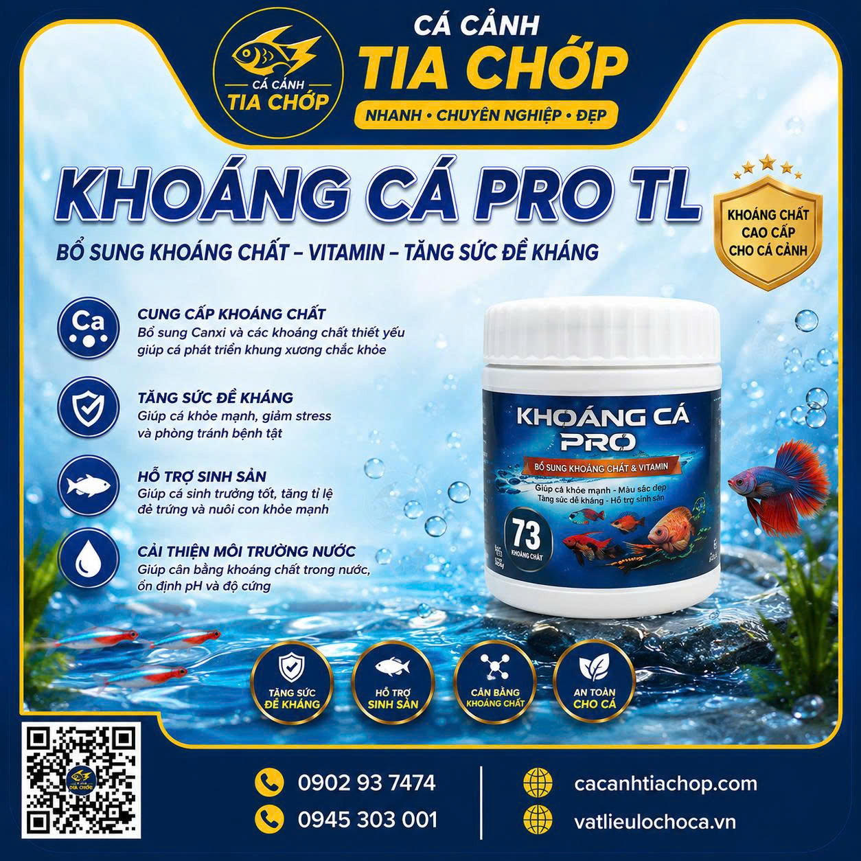 KHOÁNG CÁ PRO TL 200gam
