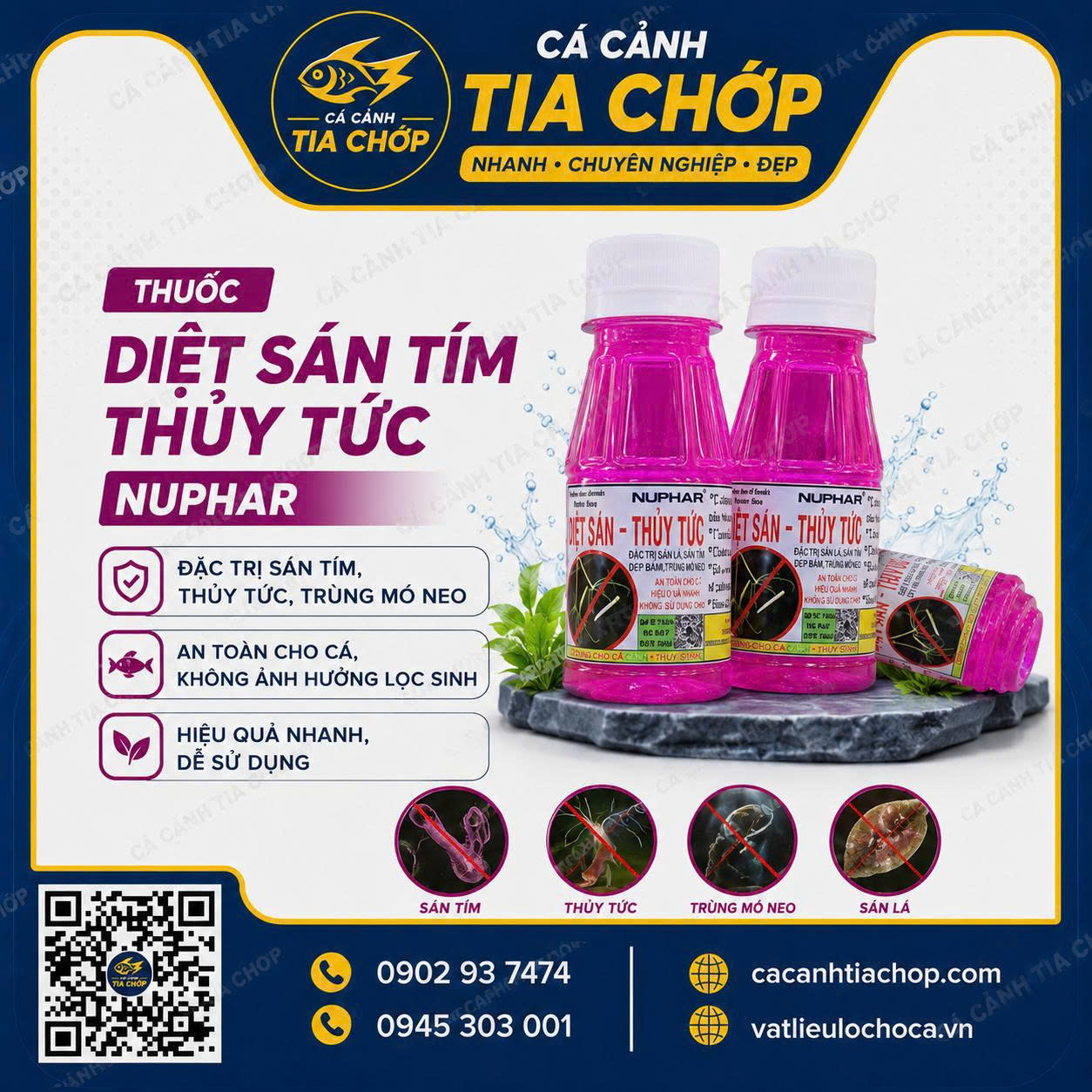 NUPAR DIỆT SÁN – THỦY TỨC (CHAI MÀU TÍM)